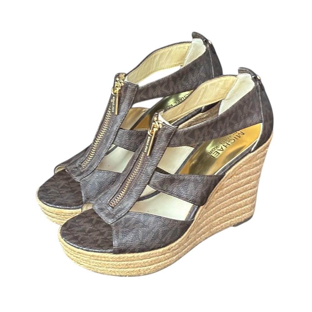 MICHAEL Michael Kors Damita Zip Up Espadrille Wedges - Picture 8 of 11